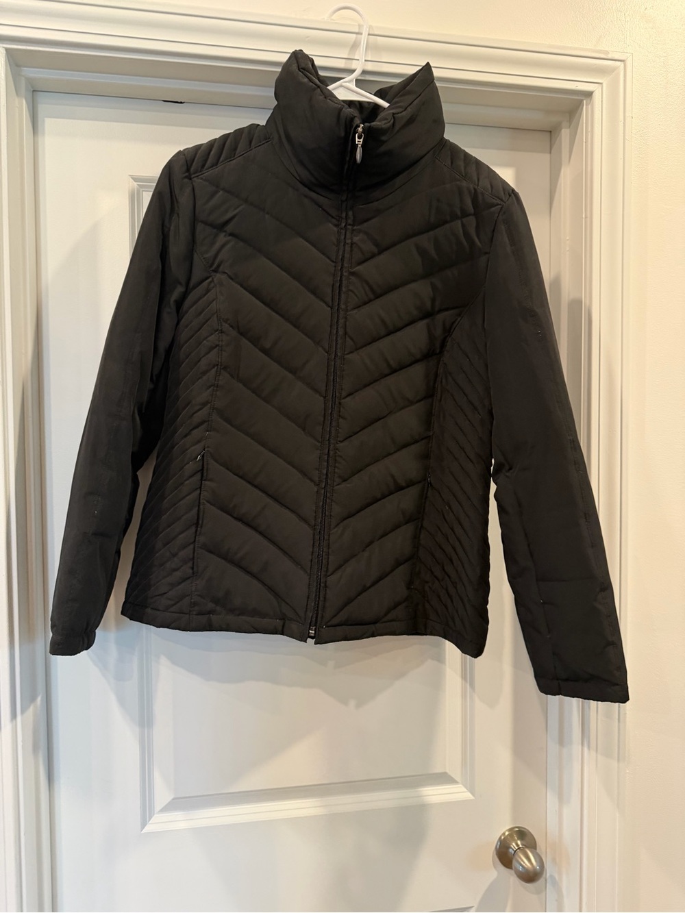 Kenneth Cole Reaction Black Quilted Women's Puffer Jacket